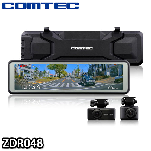 ZDR048 3年保証 ミラー型ドライブレコーダー コムテック COMTEC