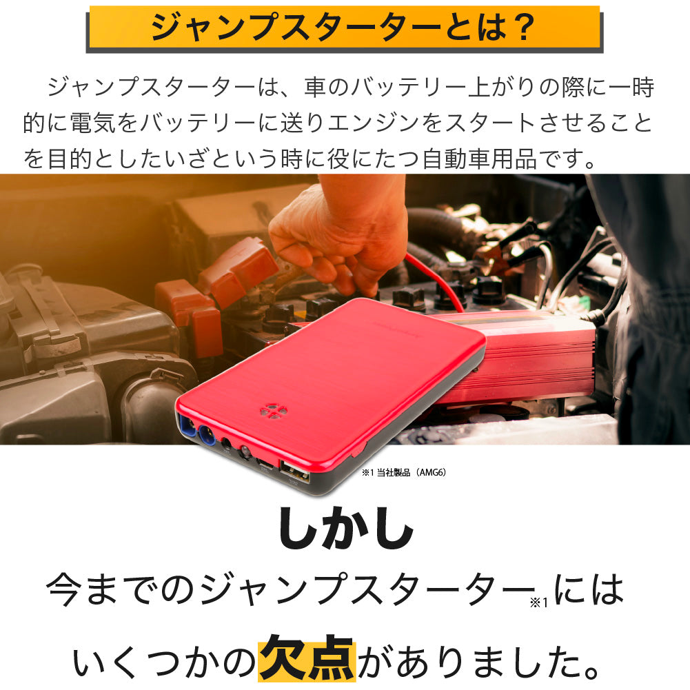 TSRER-60 テスレル ジャンプスターター 新技術セルフパワージェネレーション採用 12V車用