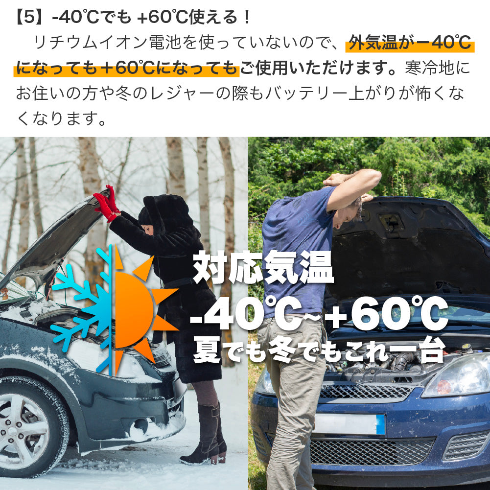 TSRER-60 テスレル ジャンプスターター 新技術セルフパワージェネレーション採用 12V車用