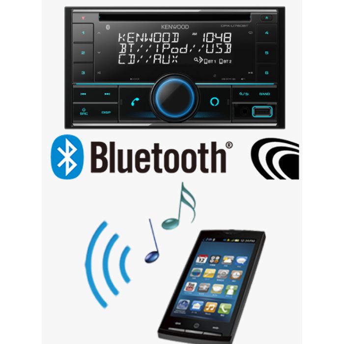 DPX-U760BT　ケンウッド　Kenwood　CD/USB/iPod/Bluetooth®レシーバー　MP3/WMA/AAC/WAV/FLAC対応